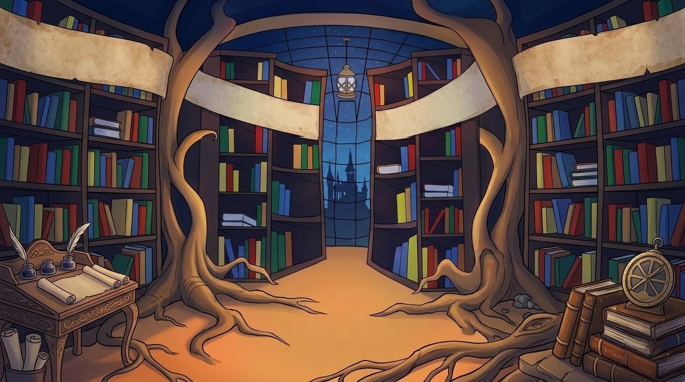 Magic Library Background